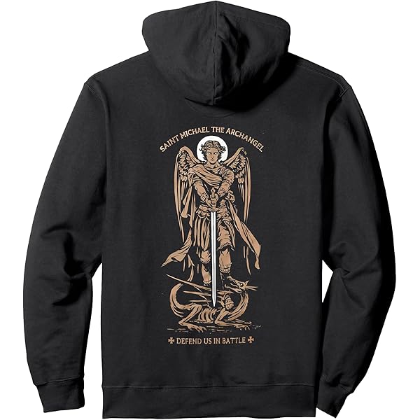 Amazon.com: Saint Michael the Archangel Zip Hoodie : Clothing
